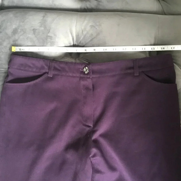 Absolu Paris : purpl Pants  30% viscose Straight-leg Chic SZ EU 44 / 12 USA - Picture 9 of 11